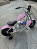 暴风骑士儿童电动车摩托车小哈雷两轮电动单驱3-12岁代步童车C12尊享版粉 实拍图