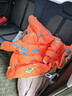 鸭鸭25新款冬装男童中长款羽绒服宝宝小童儿童印花加厚外套 橘色 110 实拍图