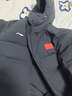 李宁（LI-NING）羽绒服男中长款冬季新品连帽防风加厚运动服鸭绒保暖宽松休闲外套 标准黑 L (175) 实拍图