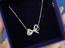 施华洛世奇（SWAROVSKI）【生日礼物】Lifelong Bow项链女蝴蝶结吊坠送女友轻奢女 白色 5440636 实拍图