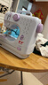 芳华505A升级版台式电动吃厚多功能缝纫机简易锁边家用可钉扣锁扣眼 白紫标配+扩展台+大礼包 实拍图