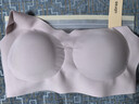 ubras无尺码加大版背心式文胸无痕无钢圈女士内衣女无痕胸罩兰花烟 实拍图