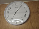 丽声（RHYTHM）静音客厅挂钟现代简约创意挂表时钟卧室表挂墙32cm白CMG529XC03 实拍图