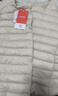 鸭鸭（YAYA）佟丽娅同款轻薄羽绒服女新款冬季短款圆领内胆修身时尚薄外套男 米白色【女款无领】 2XL 【建议125-140斤】 实拍图