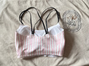 维多利亚的秘密 维密舒适果冻条软支撑无痕字母美背肩带背心内衣文胸 63FW粉条纹-交叉美背肩带 XS /M 实拍图