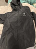 骆驼（CAMEL）防泼水夹克男户外防风连帽风衣外套秋 C15CABLH010 幻影黑 M 实拍图