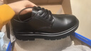 回力新款冬季加绒皮鞋男士牛皮可选商务正装男鞋耐磨 黑色 42 实拍图