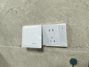 正泰（CHNT）开关插座 五孔插座带开关 86型暗装插座面板 6C奶油白 实拍图