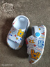 巴布豆儿童拖鞋男童女童洞洞鞋沙滩鞋宝宝凉鞋幼儿凉拖夏季 浅兰 140码 实拍图