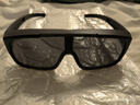 村田稻夫登山墨镜 骑行墨镜套镜 墨镜套近视眼镜护目镜滑雪镜 黑框黑灰片 实拍图