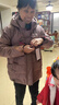 鸭鸭（YAYA）中年妈妈冬装羽绒服女士2025新款中老年连帽洋气加厚国风外套QC 豆沙色 XL 170/92A 实拍图