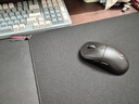 CHERRY樱桃 鼠标垫大号 办公桌垫 键盘垫 游戏鼠标垫 高密纤维顺滑鼠标垫 黑色细面 444*355*4mm 实拍图