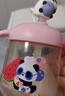 贝亲儿童牛奶杯1-3岁宝宝喝水喝奶PPSU直饮奶瓶双吸管水杯 粉色330mL 实拍图