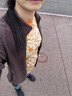 SN羊毛运动内衣背心式抹胸无痕运动高弹抗起球文胸内衣bra运动上衣 玄黑色(尺码小，建议拍大一码) L80A-80C 实拍图