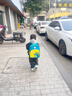 艾欣儿 儿童幼儿园小班书包女生男孩大中班可爱通动漫护脊小书包背包 绿色配黄色大恐龙图 实拍图