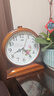 康巴丝（Compas）挂钟古典欧式座钟表复古客厅装饰台钟创意卧室床头时钟石英钟 3020数字木纹 实拍图