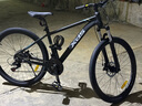 喜德盛（xds）山地自行车黑客350 X6铝合金车架21速变速机械碟刹 黑银15.5寸（适合身高150-165cm） 实拍图