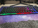 银雕(YINDIAO) K500键盘彩包升级版 机械手感 游戏背光电竞办公 USB外接键盘 全尺寸 黑色混光有线键盘 实拍图