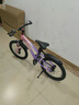 凤凰山地自行车男女变速山地车碟刹青少年儿童自行车学生单车 星际 粉紫【单速+辐条轮】 22寸【适合130-170cm】 实拍图