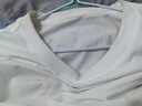 京东京造5A抗菌长袖t恤男新疆棉圆领衣服男装卫衣打底衫春季内搭 白色 S 实拍图