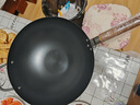 康巴赫炒锅精铁防锈爆炒老铁锅家用无涂层锤纹物理防粘炒菜锅电磁炉明火 二代新款带副耳 34cm 实拍图