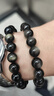 石玥珠宝精品10mm金沙天然黑曜石手串本命年转运珠佛珠水晶手链男女士款 实拍图