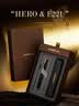 英雄（HERO）【教师节礼物】钢笔签字笔E221墨韵流芳礼盒生日礼物送男生女生高档礼品送老师 亮黑金夹 实拍图