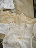 童泰新生儿半背衣婴儿衣服纯棉四季0-3月宝宝上衣满月服2件装 黄色 52 实拍图
