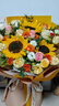 馨仪鲜花速递玫瑰向日葵康乃馨花束生日礼物全国同城配送 向日葵玫瑰混搭花束 实拍图
