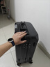 双星（doublestar）行李箱拉杆箱男次日达可登机箱大容量学生铝框密码箱旅行箱皮箱子 尊贵黑【加厚铝框可坐可踩】 22英寸  短途出行出差-加厚箱体 实拍图