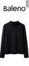 班尼路（Baleno）半高领磨毛薄绒修身打底衫女2026秋冬季新款亲肤舒适保暖内搭上衣 实拍图