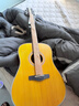 BROOK 布洛克v12吉他单板民谣吉他面单木吉他初学者乐器 41英寸复古色圆角V12G-DQM 实拍图