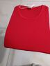 红豆内衣女7A抑菌升级纯棉大红本命年套装圆领薄款打底秋衣秋裤 实拍图
