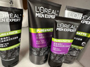 欧莱雅（LOREAL）男士洗面奶控油清痘深层清洁磨砂抗黑头角质氨基酸洁面乳男青少年 （炭爽抗黑头+炭爽控油双效）男士洁面共300ml 实拍图