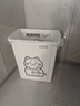 欧湃垃圾桶无盖40L方形奶白家用厨房客厅卫生间高颜值大容量垃圾箱 实拍图
