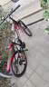 凤凰（Phoenix）儿童自行车山地车男女学生脚踏车6-15岁童车 霸道 黑红色 22寸 实拍图