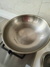赫巴兹（HZIB）德国炒锅316不锈钢炒菜锅无涂层平底炒锅电磁炉煤燃气通用 半玻璃盖内径30外径 32cm 实拍图