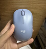 罗技（Logitech）M221 轻音鼠标 无线鼠标 办公鼠标 对称鼠标 带无线微型接收器 雾霭蓝 实拍图