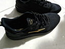 鸿星尔克跑步鞋春季透气男鞋轻便网面通勤休闲跑鞋户外慢跑运动鞋子经典款 正黑/国王金-2123【网面透气】 44 实拍图