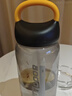 富光大容量塑料水杯子运动水壶吸管杯学生便携太空杯夏户外1500ML黑 实拍图