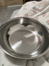 【不锈钢】和面盆厨房烘焙家用火锅盆洗菜打蛋汤锅盆醒面盆料理盆 32cm【热卖款】不锈钢 和面盆 实拍图