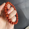 石玥珠宝精品7-8mm凉山南红玛瑙手串本命年转运珠手链男女士款礼物 实拍图