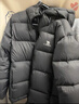 骆驼火山羽绒服2.0连帽加绒加厚面包服秋冬新款短款羽绒服 暗夜黑/暗夜黑 男女同款,7130C L 实拍图