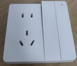 德力西（DELIXI）开关插座面板 821系列 10A五孔插座带二开双控开关 时尚白大板 实拍图