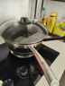 康巴赫316L不锈钢炒锅不粘锅少油烟炒菜锅赠蒸屉32cm电磁炉燃气灶通用 实拍图