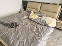 MIDO HOUSE铭都100支四件套纯棉床上用品100%全棉床单被套A类高端轻奢高级感被罩200x230cm格雷灰 实拍图