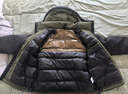 鸭鸭（YAYA）王一博同款新山系户外登山羽绒服男女士同款2025新款休闲外套YX 黑色 2XL /185/100A 实拍图