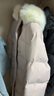 森马（Semir）陈都灵90绒子羽绒服女长款可拆卸大毛领甜美外套25冬109725113006 实拍图