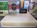苏氏陶瓷普洱茶盒黑茶开茶盘竹制赏茶分茶盘单层存储茶盒功夫茶具配件 实拍图