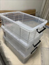 SPACEXPERT 衣物收纳箱特大号塑料整理箱车载储物箱50L透明 1个装 带提手 实拍图